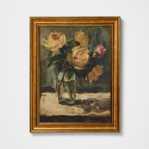 11"x14" Moody Floral Still Life Wall Art - Threshold designed with Studio McGee